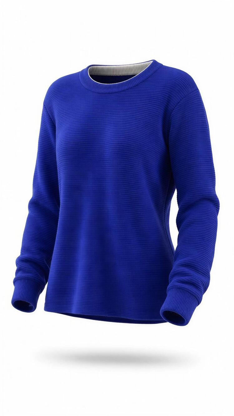 Talbots Sweater Womens Small Blue Textured Knit Pullover Long Sleeve